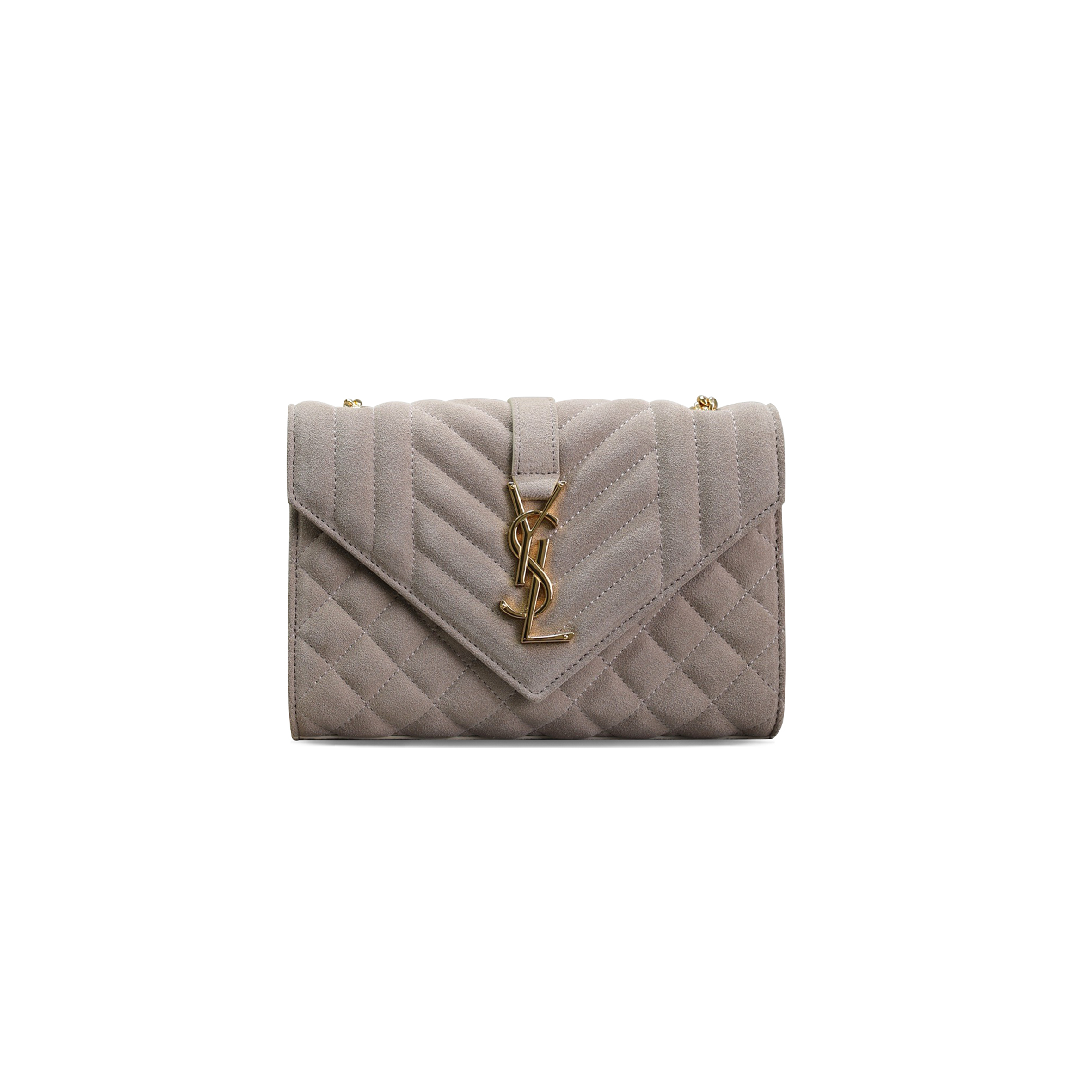 YSL ENVELOPE SMALL BAG IN SUDE SHOULDER BAG 5262869651142 (21*13*6cm)